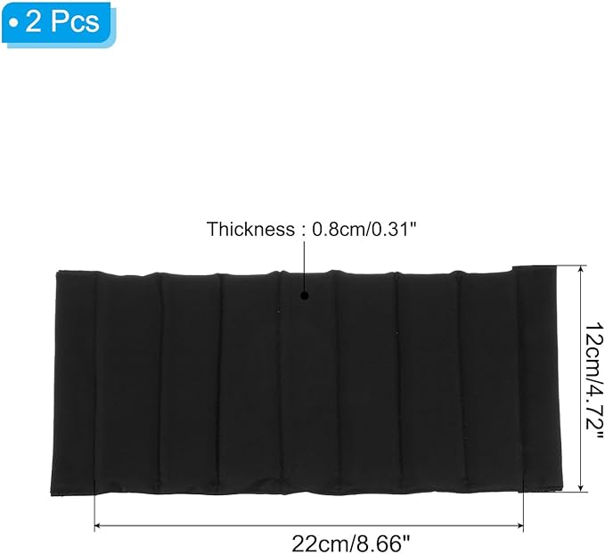 PATIKIL Camera Bag Divider, 2Pcs 8.66"x4.72"x0.31" Shockproof Camera Bag Inserts Separator Pad Protective Lens for Nikon Camera DSLR Protect Bag Organizer Universal Divider Cushion, Black