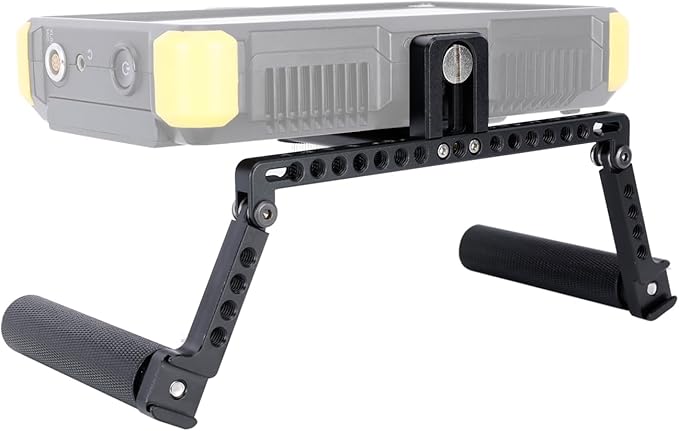 NICEYRIG Directors' Monitor Cage for LCD Monitor 5’’ to 7’’ Wireless Monitoring, Comfortabl Handheld Shooting Kit with Adjustable Handles, 1/4'' & 3/8'' Thread for Camera Accessories - 575