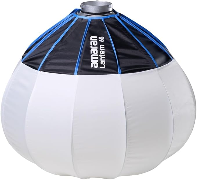 Amaran Lantern 65 Softbox,360 Soft Light Source Quick-Build Press Mount for Amaran COB Lights and Other Bowens Mount for 100d/200x/300c/150c/300x/300d