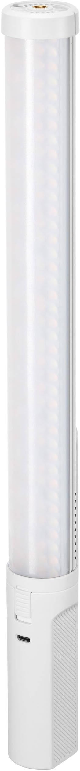 Godox Mini Bi-Color LED Light Stick (White), 18" Portable Handheld Video Light, 2500–8500K CCT, Built-in Battery, App Control, Barndoors, Carry Bag (LC500MINIWHT)