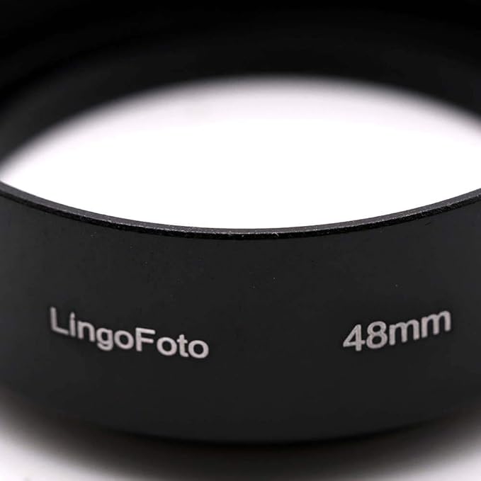 48 mm Standard Screw in Mount Metal Lens Hood Cover for Canon QL17 GIII DSLR Camera