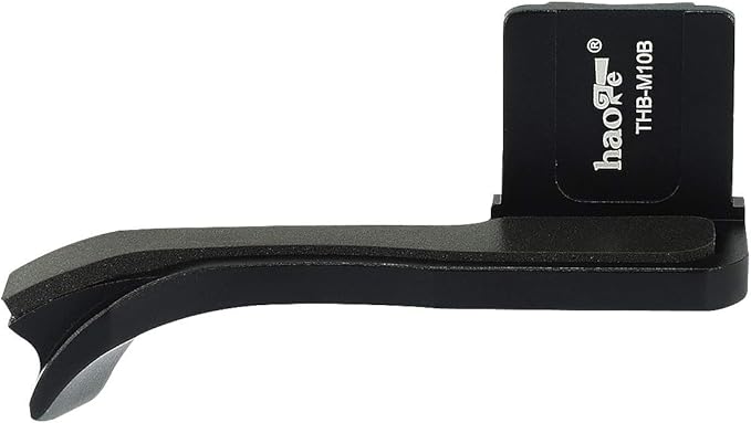 Haoge THB-M10B Metal Hot Shoe Thumb Up Rest Thumbs Up Hand Grip for Leica M11 M10 M10-P M10P M10R Camera Black