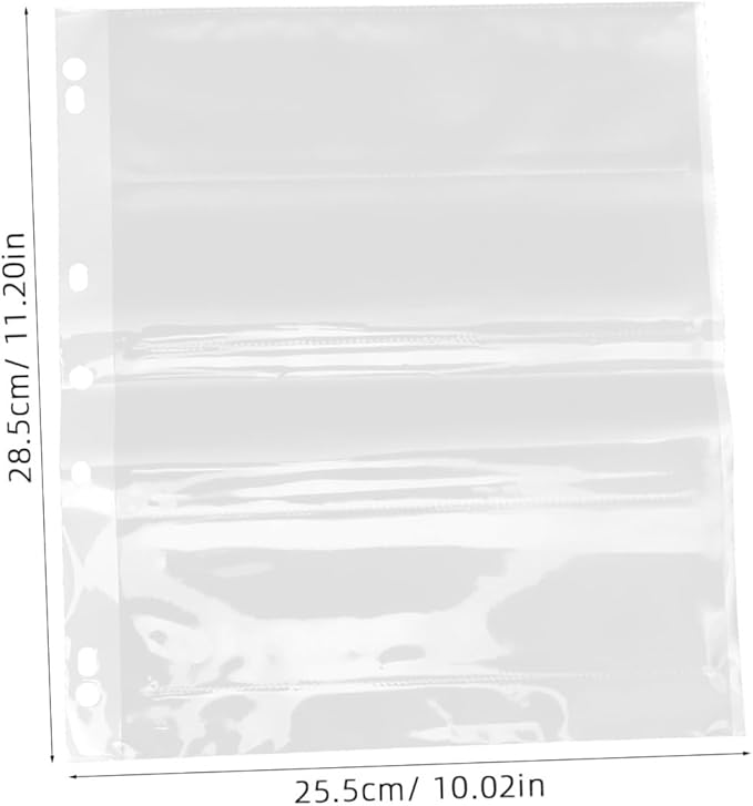TEHAUX 10Pcs Negative Sleeves for Film and Dustproof Protective Bags Archival Storage for Film Negatives and Documents