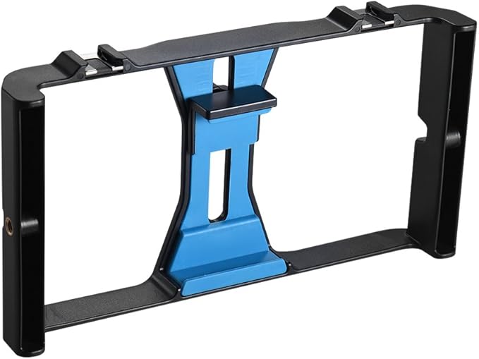 Andoer Smartphone Video Rig Phone Movie Mount Film Making Recording Vlogging Rig Hand Grip Bracket Holder Stabilizer for iPhone X 8 7s 6 Plus for Samsung Huawei Honor