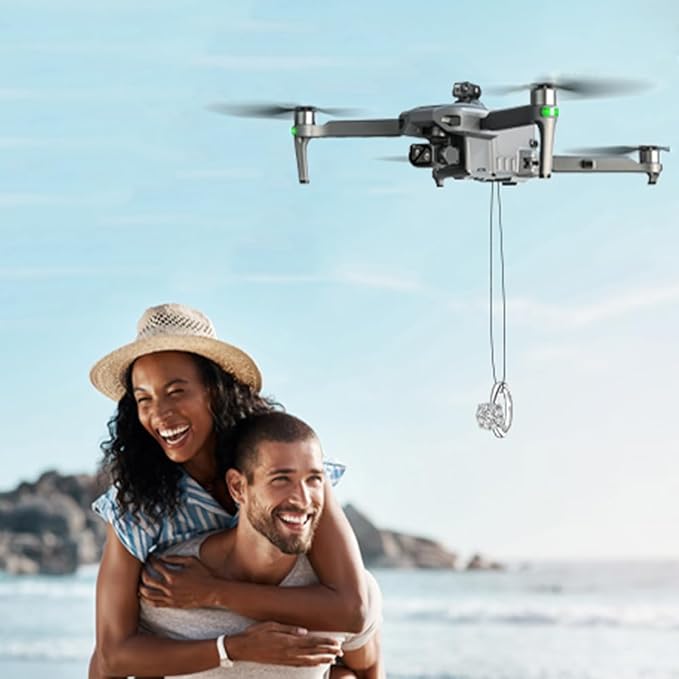 X-Verse SG909 Drones with Camera for Adults 4K, RC Screen, 6KM RC Distance, 3-Axis Gimbal Repeater, Professional Drone with Obstacle Avoidance, Digital GPS Transmission Quadcopter, 3 Batteries for 135min Max Flight Time