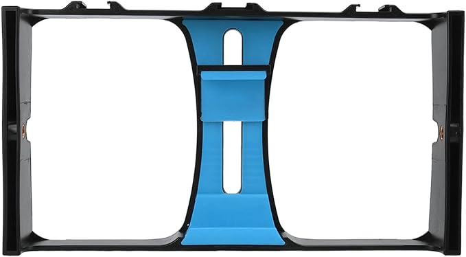 Phone Video Camera Cage, ABS Handheld Smartphone Video Stabilizer Rig, Adjustable Clamp 4.3-10.8cm - Lightweight Durable Design, Multi - Cold Shoe Mounts, Ideal for Livestreami (Blue)