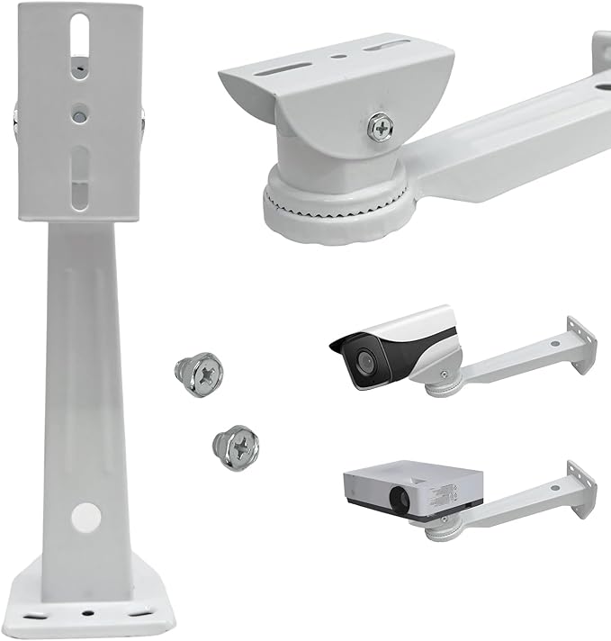 NVRTTRR L-Shape Dome Camera Bracket, Wall Ceiling Mount for Security Dome Cameras, (Wall Mount Bracket)