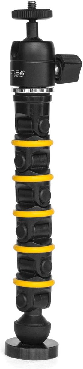 GRIFITI Nootle Recon 5 Flex Arm Leg Magnetic Foot Mini Ball Head Camera Mount Stand Magnetic Foot 6 Inch Flexible Mini Ball Head Attaches to Steel or Other Magnet Surfaces