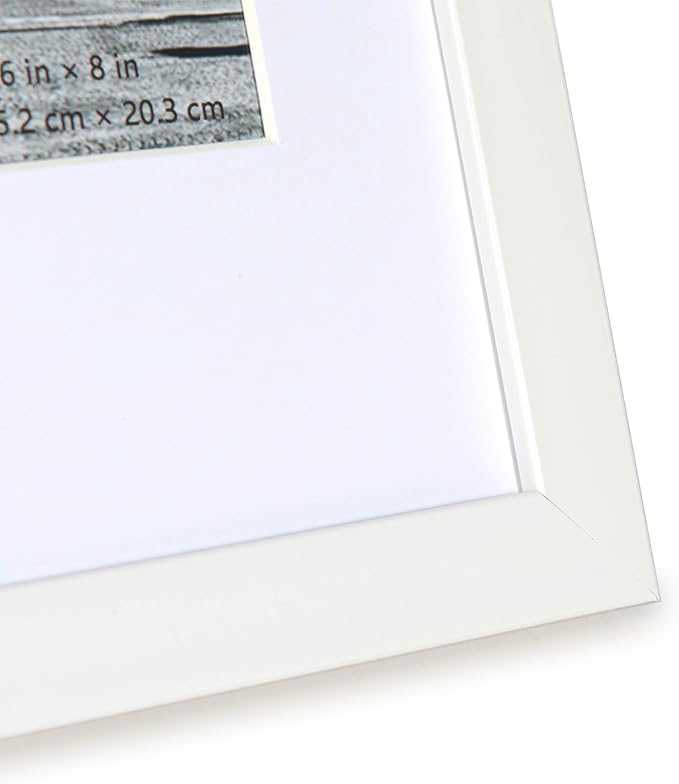kennethan 12x16 Picture Frame White 3 Pcs in 1 set 12x16 Frame can Display 8.5x11 inch Picture with Mat or 12x16 inch Picture Without Mat on the Wall