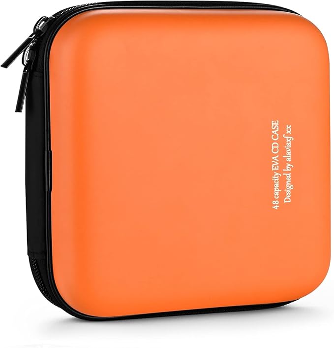 DVD Case, EVA CD Case Holder Storage Organizer Portable Protective DVD Wallet Holder for Car