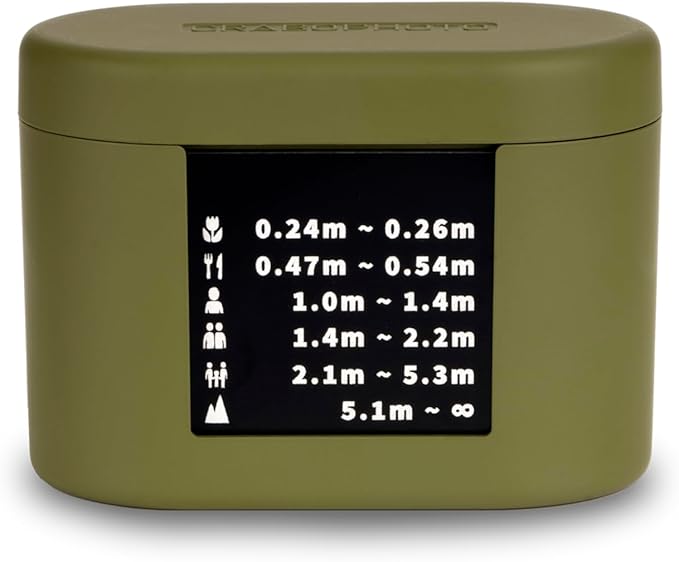 Film Storage Box with Double-Sided Film Label Holder, 135 film, Magnetic Stackable(OLIVE)