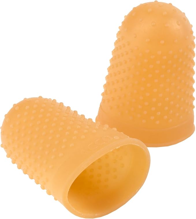 ACCO Rubber Finger Tips,Size 11.5 (Small/Medium),5/8" Base Diameter,Nubbed for Better Gripping,Box (S7054035),12 Count (Pack of 12)