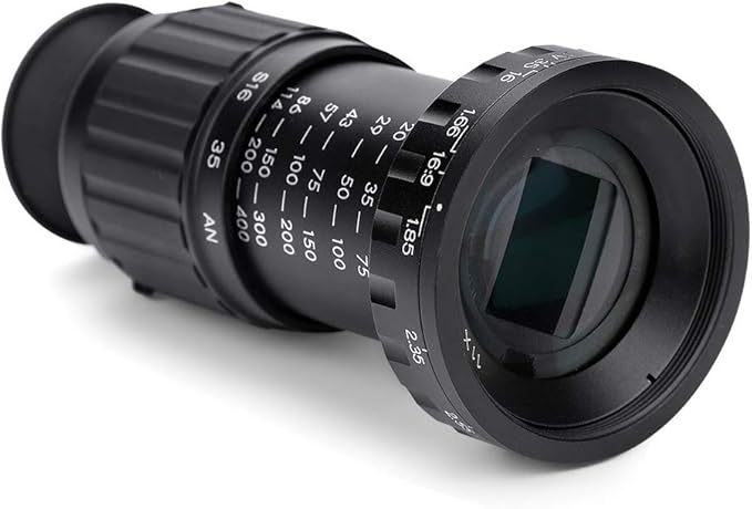 Director View Finder,HD Micro 11X Viewfinder Scene Viewer with 37mm Standard Filter Thread for Most Film and TV Formats,Support The Addition of a 37mm Wide Angle Converter