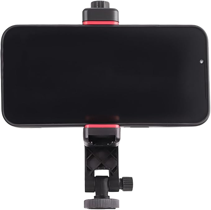 Camera Hot Shoe Cell Phone Holder with Cold Shoe Cell Phone Tripod Adapter for Microphone LED Light iPhone DSLR Mirrorless Camera Photography