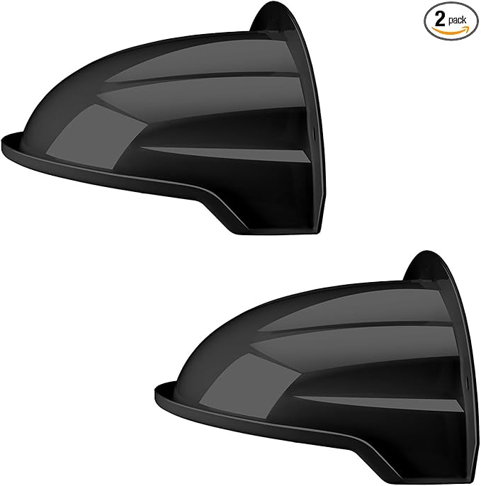 OWOKISO Universal Security Camera Sun Rain Cover Shield - Length 11.4", Width 8.0", Height 6.2" - Weatherproof Protective Roof for Dome/Bullet Outdoor Cameras (Black, 2Pack)