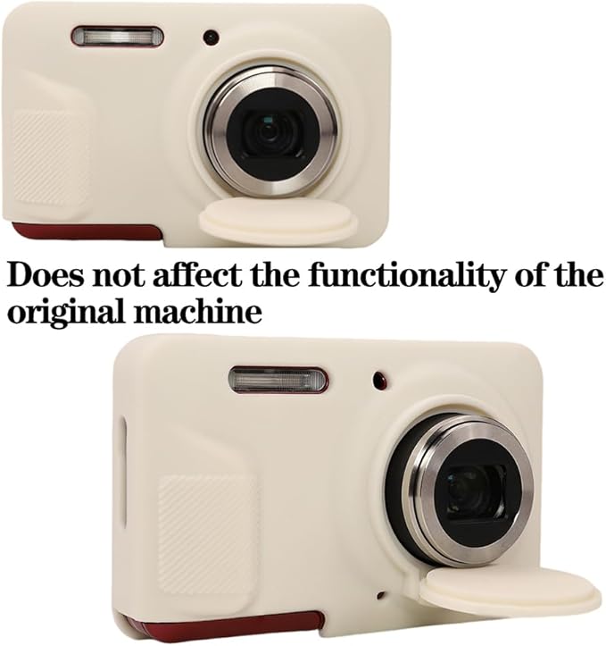 AEXUTDA Case Compatible for Kodak FZ55 Camera, Lightweight FZ55 Body Skin, Soft Silicone Scratch Resistant Ultra-Thin Protective case FZ55,Misty White