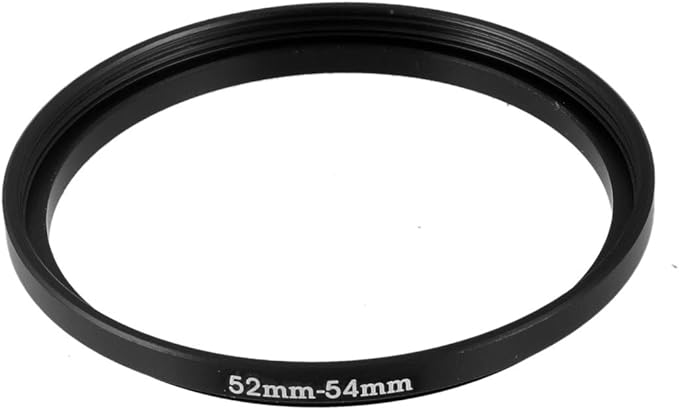 uxcell 52mm to 54mm Filter Ring Adapter, Aluminum 52mm to 54mm Step-Up Filter Ring Camera Lens Filter Adapter, Camera Stepping Lens for Nikon Sony Olympus DSLR Camera