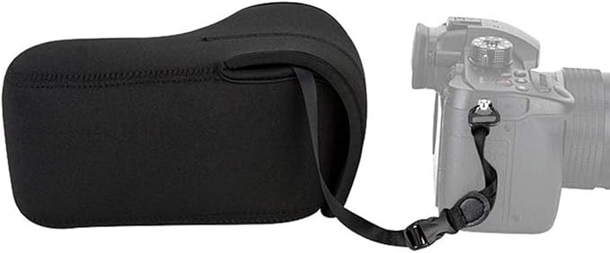 JJC Ultra Light Neoprene Camera Case Pouch Bag for Canon EOS R EOS RP +24-105mm Lens, 80D 70D 750D +18-135/17-85/18-55mm, Nikon D7500 D7200 D5500, Panasonic GH5 GH5S +12-60mm Lens, Water Resistant