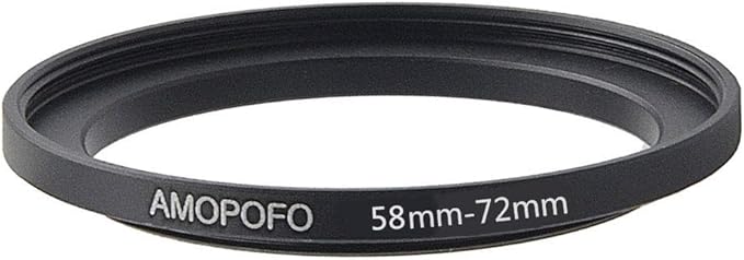 58 to 72mm Camera Filter Ring /58mm to 72mm Step-Up Ring Filter Adapter for 72mm UV,ND,CPL,Metal Step Up Ring