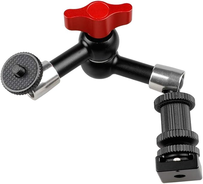 CAMVATE 7" Articulating Magic Arm + 1/4" Cold Hot Shot Mount for Camera LED Light Monitor - 1088