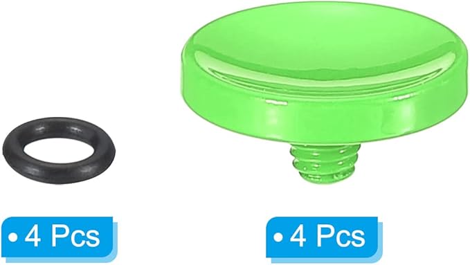 PATIKIL Camera Shutter Button, 4 Pack Soft Shutter Release Button Pure Copper Camera Button Concave Suitable for Nikon for Fujifilm for Leica DSLR/SLR Camera, Green