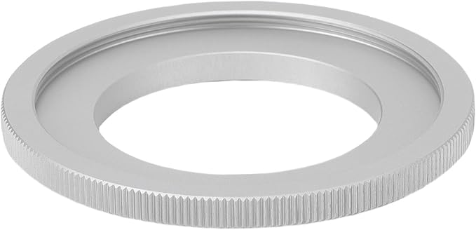 Filter Step Down Ring, 49mm Filter to 39mm Camera Stepping Down Lens Filters Adapter Silver Aluminum Alloy Ring Accessory