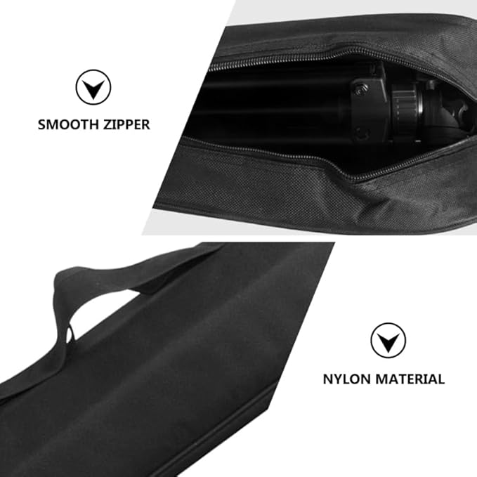 Portable Tripod Carrying Case Lightweight Camera Tripod Organizer Bag with Adjustable Shoulder Strap and Drawstring Closure 19.68X4.72X4.72 Inches