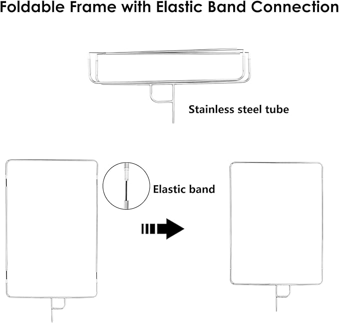 Photography Light Reflector Flag Kit, 30x35inches/75x90cm with Light Stand Adapter, 4-in-1 Gold/Silver/Black/White Diffuser and Translucent Diffuser, Foldable Stainless Steel Frame