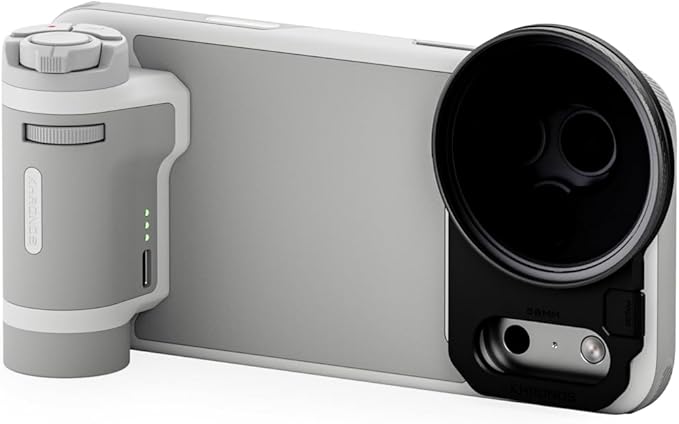 Tilta Khronos Lite Creator Kit | Compatible with iPhone 17 Pro Max | Professional Camera Rig for Phone Filmmaking | Bluetooth Handle, ND & Polarizer Filter Set - Light Gray