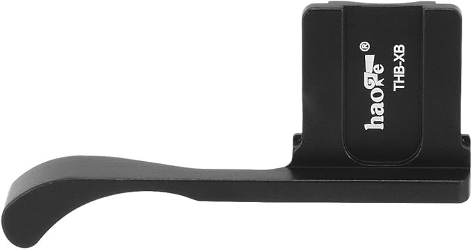 Haoge THB-XB Metal Hot Shoe Thumb Up Rest Hand Grip for Fujifilm Fuji FinePix X100F X-100F X-Pro2 XPro2 X-Pro3 XPro3 Camera Black