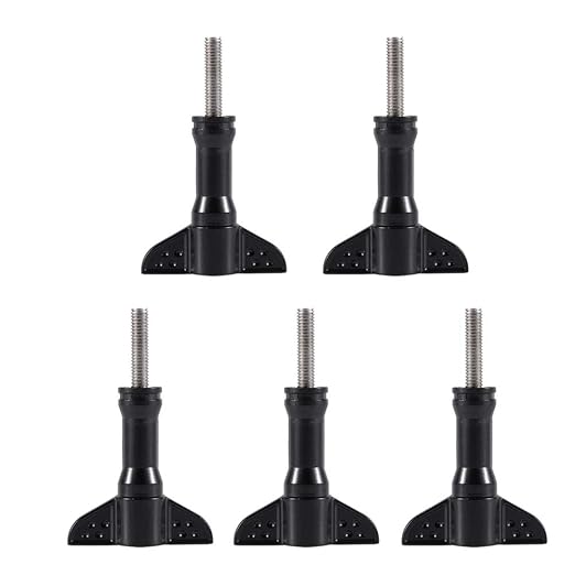 5 Pack Thumbscrews Set, 6cm Tool High Thumb T Type Screws Long Thumbscrew Thumb Screw Knob Bolt Replacement Accessories Fixing Camera for Sports Camera Mount Clamp