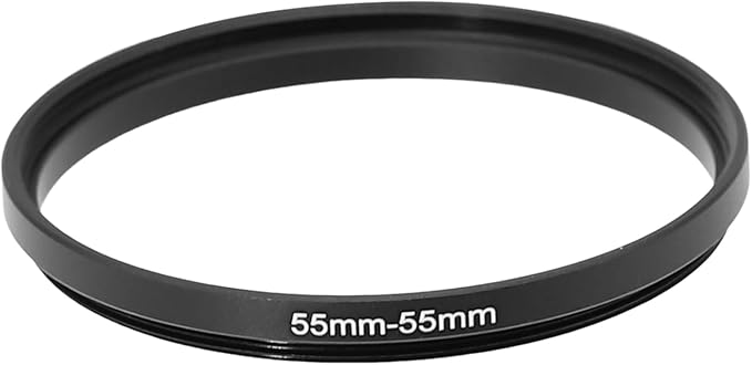 55-43/46/49/52/55/58/62/67/72/77mm Step Up & Step Down Filter Ring Adapter for Camera ND/UV/CPL (55-55mm)