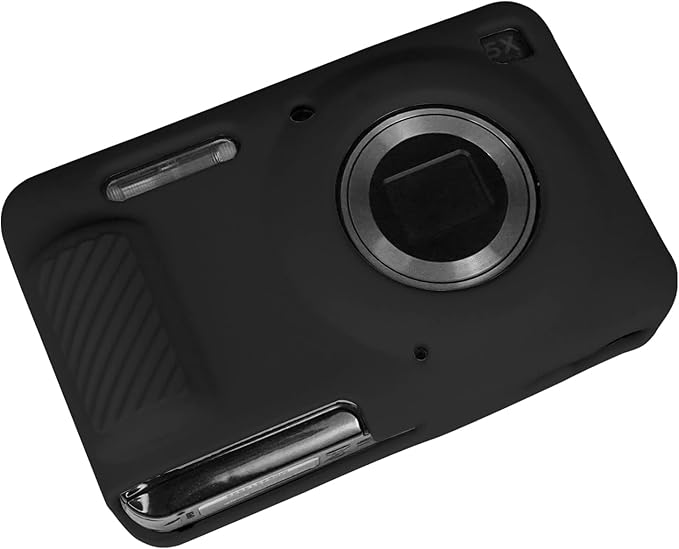 Easy Hood Camera Case for Kodak PIXPRO FZ55, Soft Silicone Cover Anti-Scratch Slim Fit FZ55 DSLR Camera Sleeve Body Skin Travel Protective Case, Black