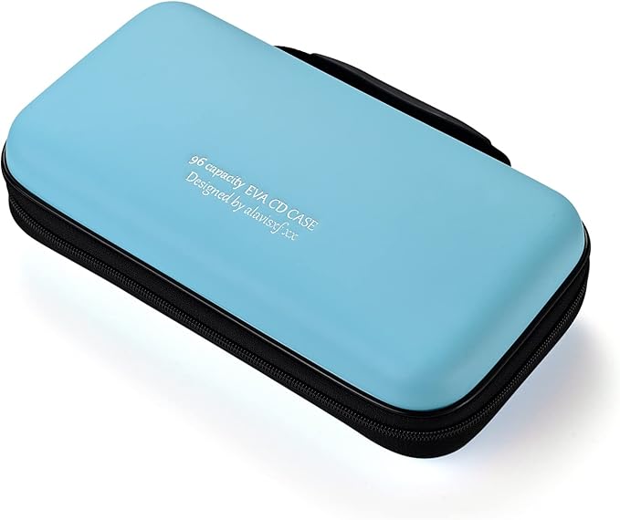 DVD Case, EVA CD Case Holder Storage Organizer Portable Protective DVD Wallet Holder for Car