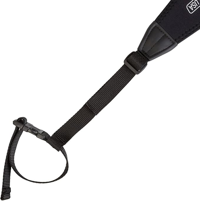 OP/TECH USA Tripod Strap with Swivel Hook – Travel Strap & Tripod Sling for Secure, Comfortable Carrying – Versatile Non-Slip Grip – Made in the USA (Black)