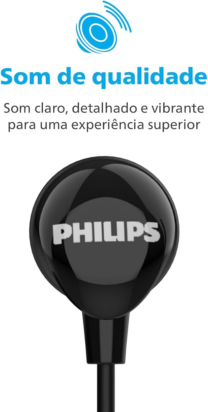 Philips Wired Earbuds USB C with Microphone, in Ear Type C Headphones with mic, Powerful Bass, Lightweight, USB-C Wired Earphones, 3-Button in-line Remote Ear Buds (Black)