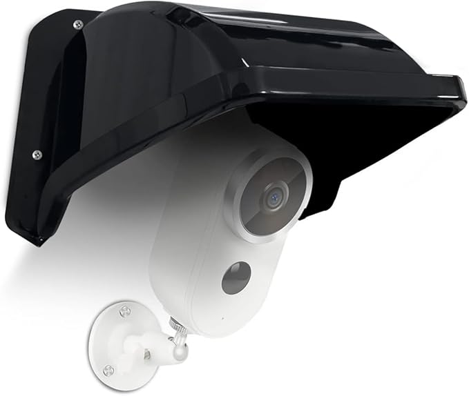 Universal Sun Rain Cover Shield, Backup Camera Shield, Surveillance Camera Cover, Outdoor Security Camera Cover, Weatherproof Camera Shield, Black Video Camera Cover
