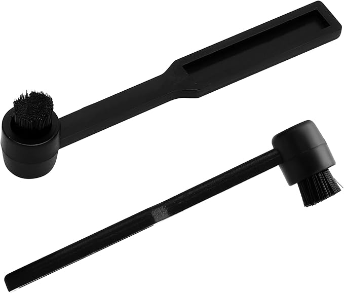 2pcs Vinyl Record Cleaning Brush & Stylus Cleaner, Carbon Fiber Turntable Stylus Cleaner Brush Anti-Static Stylus Brush Record Player Needle Brush for Record Turntable Needles Cleaning