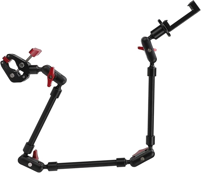 Bewinner Upgraded 31in Adjustable Articulating Friction Magic Arm with 1/4in 3/8in Thread & Super Clamp, Camera Mount 360 Degree Rotation for LED Light Microphone Video Rig (31 Inch)