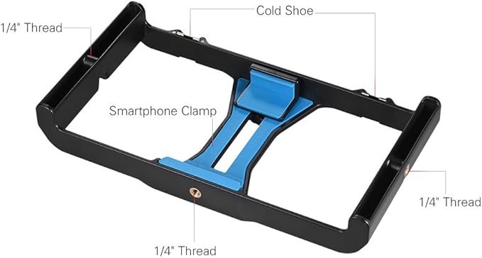 Andoer Smartphone Video Rig Phone Movie Mount Film Making Recording Vlogging Rig Hand Grip Bracket Holder Stabilizer for X 8 7s 6 Plus for Honor