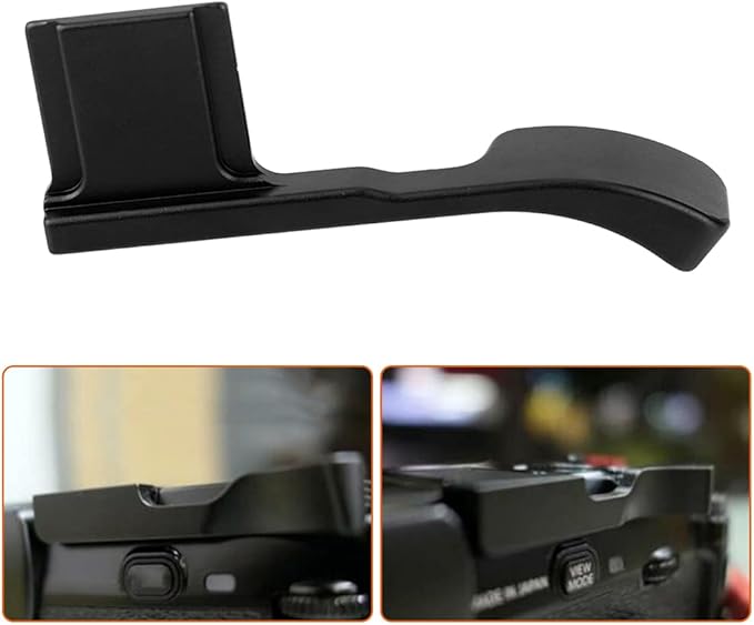 X E3 Aluminum Alloy Hot Shoe Thumb Up Hand Grip for Fuji X E3 X E2S Camera (Black)