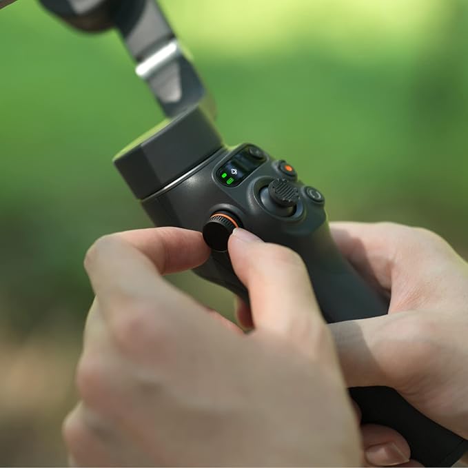 DJI Osmo Mobile 6 Gimbal Stabilizer for Smartphones, 3-Axis Phone Gimbal, Built-in Extension Rod, Object Tracking, Portable and Foldable, Vlogging Stabilizer, Slate Gray