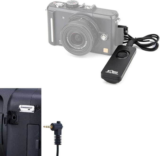Kiwifotos DMW-RSL1 Remote Control Shutter Release Cord for Panasonic G9 II G7 G85 GH7 GH6 GH5 GH5S GH4 S5 S1 S1R S1H GX8 GX7 FZ300 FZ1000 II FZ2500 FZ200 FZ150 FZ100 FZ50 G6 G5 G3 G2 GH3 Camera & More