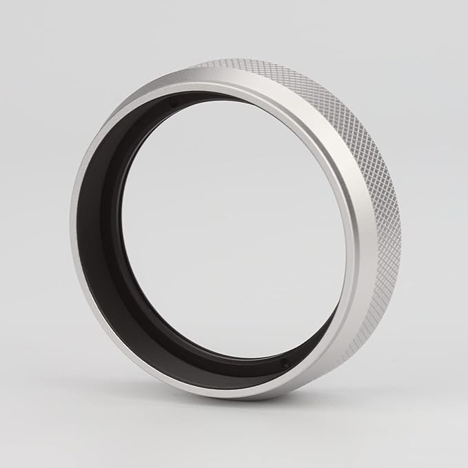 Haoge LUV-X100W Metal Lens Hood with MC UV Protection Multicoated Ultraviolet Lens Filter for Fujifilm Fuji X100F X100T X100S X100 X70 Camera Silver 2in1 Accessory Set