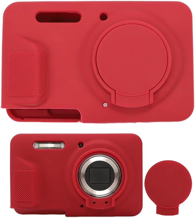 AEXUTDA Case Compatible for Kodak FZ55 camera, lightweight FZ55 body skin, soft silicone scratch resistant ultra-thin protective case FZ55，red
