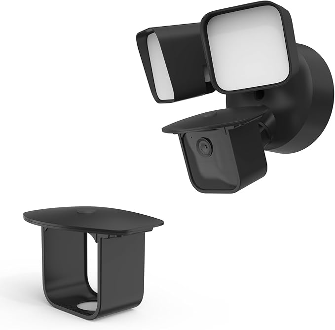 TIUIHU Sun Rain Shade Camera Cover Compatibility with Blink Wired Floodlight Camera (Black)