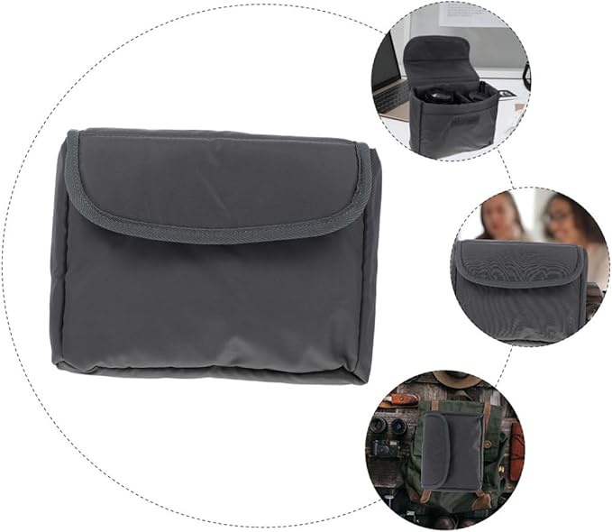 OKUMEYR Padded DSLR Camera Bag Insert with Lens Pouch for Travel and Photography Portable Digital Camera Case Compatible with Backpacks Organizer