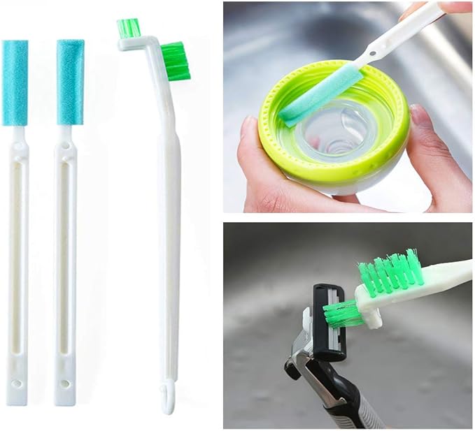 Household Cleaning Brushes,Precision Cleaning Brush Kit/Cleaning Tools, for Corner Stain Dirt Clean Brush,Deep Detail Crevice Cleaner Brush Set,ABS+Non-Woven Cleaning Brush 8Pcs(8)