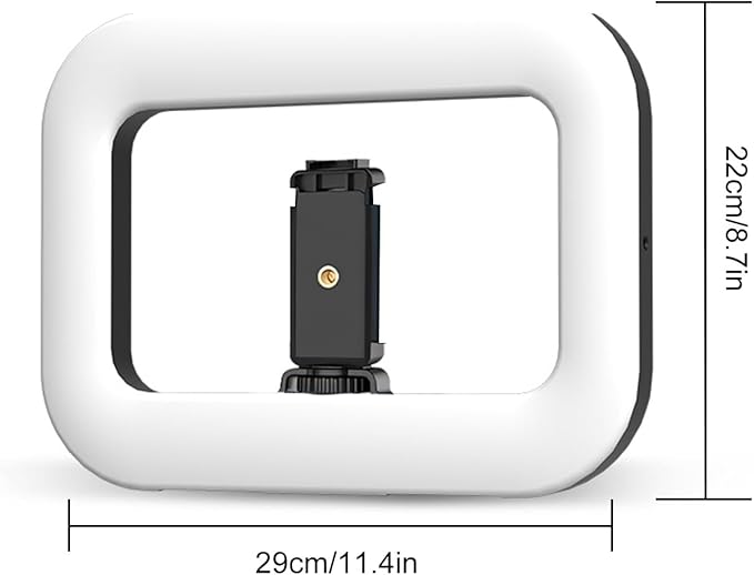Selfie Phones Ring Light, Smartphone Video Rig, Rechargeable Handheld Phone Video Stabilizer with Phones Holder for Filmmaking