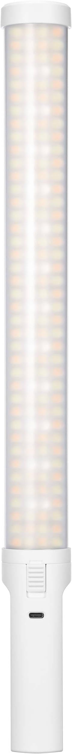 Godox Mini RGB LED Light Stick, 2500–8500K Bi-Color & RGB Wand, 1580 Lux, Built-in Battery, App & Onboard Control, FX Effects, Barndoors, Carry Bag (LC500RMINIWHT)